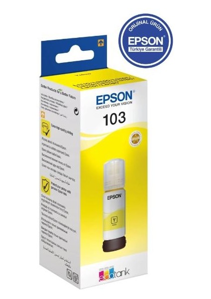 Ecotank 103 65ML Orijinal 4 Renk (Black,cyan,magenta,yellow) Mürekkep Kartuş modelleri