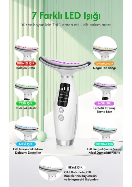 Yeni LCD Göstergeli Auhma Model 7 Modlu Yüz ve Boyun Sıkıştırma Cihazı indirimleri