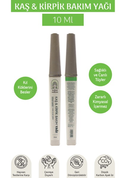 | Kaş&Kirpik Bakım Yağı, Canlandırıcı Etki, %100 Bitkisel Yıpranmış Kirpiklere Özel Selvi Yağlı Bakım Yağı (10ml)