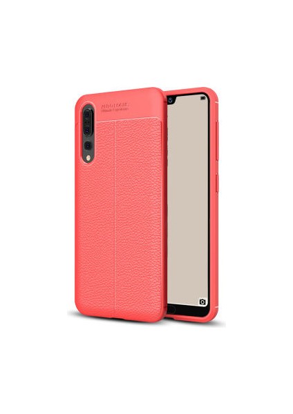 Huawei P20 Pro Kılıf Deri Görünümlü Deriko Premium Silikon Kapak