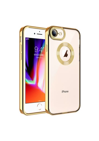 iPhone Se 2022 Kılıf Köşeleri Parlak Renkli ve Logo Detaylı Chorma Premium Silikon Kapak