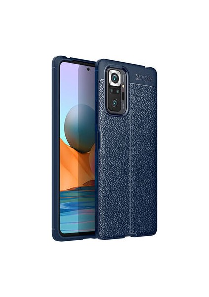 Redmi Note 10 Pro Kılıf Deri Görünümlü Deriko Premium Silikon Kapak