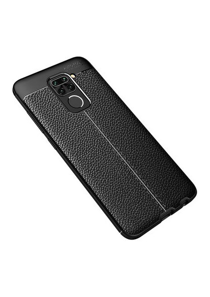 Redmi Note 9 Kılıf Deri Görünümlü Deriko Premium Silikon Kapak