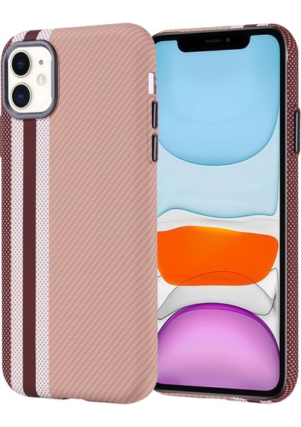 iPhone 11 Kılıf Ultra Ince Karbon Tasarımlı ve Magsafeli Cabix Premium Kapak