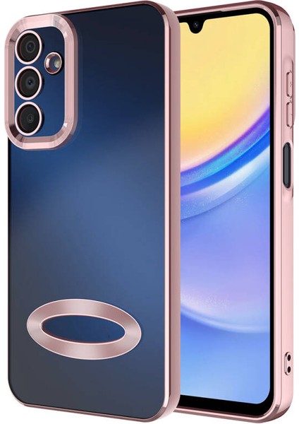 Samsung Galaxy A15 Kılıf Köşeleri Parlak Renkli ve Logo Detaylı Chorma Premium Silikon Kapak