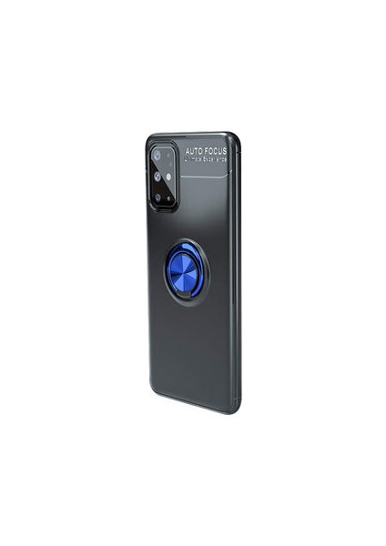 Samsung Galaxy S20 Plus Kılıf Metal Stant Olabilen Yüzüklü Flexring Premium Silikon Kılıf