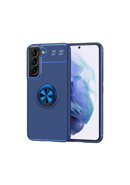 Samsung Galaxy S22 Plus Kılıf Metal Stant Olabilen Yüzüklü Flexring Premium Silikon Kılıf