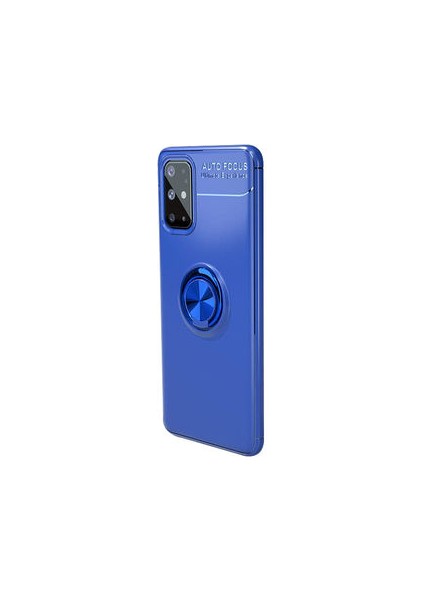 Samsung Galaxy S20 Plus Kılıf Manyetik (Metal) Yüzüklü ve Stant Olabilen Rewon Premium Silikon Kapak