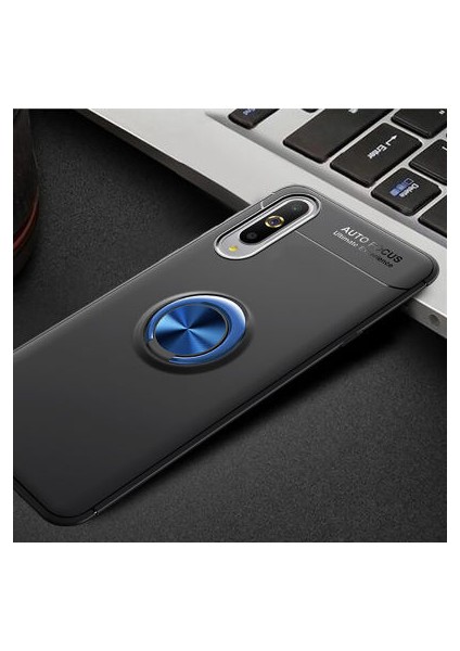 Xiaomi Mi A3 Kılıf Metal Stant Olabilen Yüzüklü Flexring Premium Silikon Kılıf