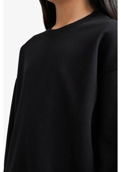 Siyah Kız Çocuk Sweatshirt E6473A8/BK81 modelleri