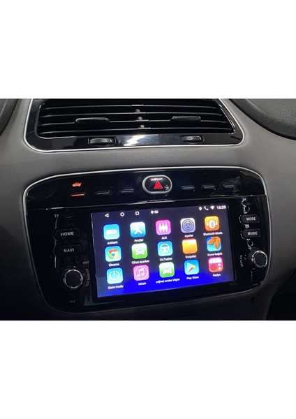 7 Inç Kablosuz Carplay Android Multimedya Ekranı Fiat Punto Evo Uyumlu modelleri