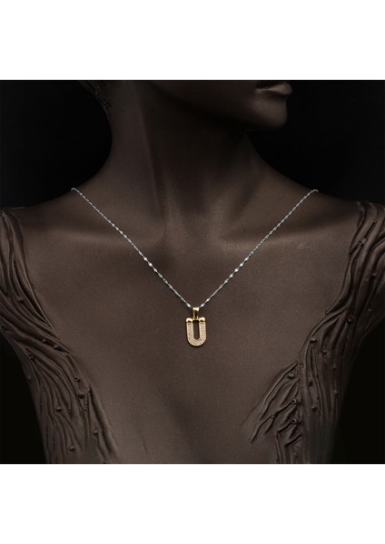 14 Ayar Altın Ü Harfi Kolye Ucu fiyatları