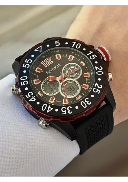 Plastik Kordon Dijital & Analog Kadranlı Spor Kol Saati