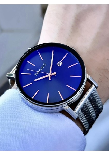 erkek Hasır Kordon Kol Saati