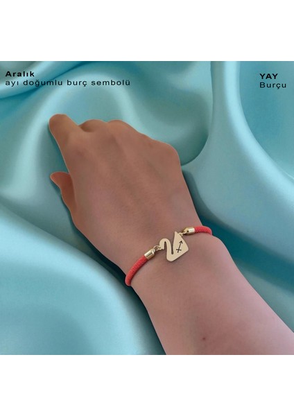 14 Ayar Plakalı Altın Aralık Ayı Doğumlarına Turuncu Örgülü Kuğu Kuşu Figürlü Hediye BILEKLIK-608AY