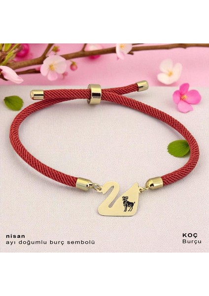 Altın Plakalı 14 Ayar Koç Burçları Için Kuğu Kuşu Figürlü Turuncu Örgülü Hediye BILEKLIK-608BURÇ fiyatları