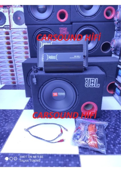 Yüksek Güçlü 1000W Woofer ve Amfi Seti, Kaliteli Ses Deneyimi
