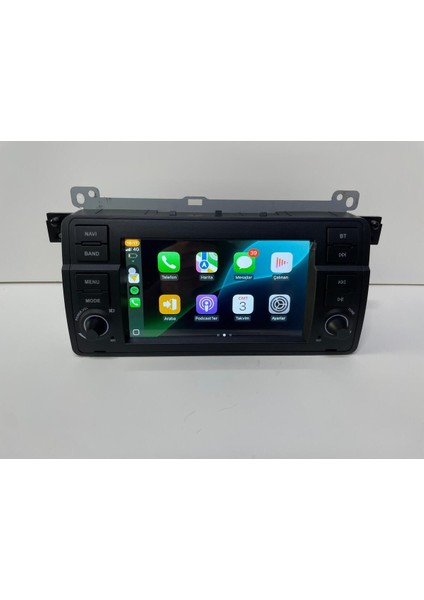 E46 Uyumlu Android Multimedya Ekran, 4gb Ram, 64GB Hafıza, Carplay, Kamera