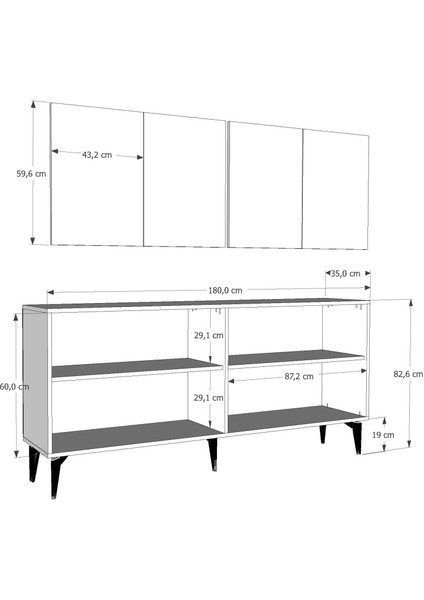 Sambadd (KX180) Konsol Antrasit-Altın indirimleri