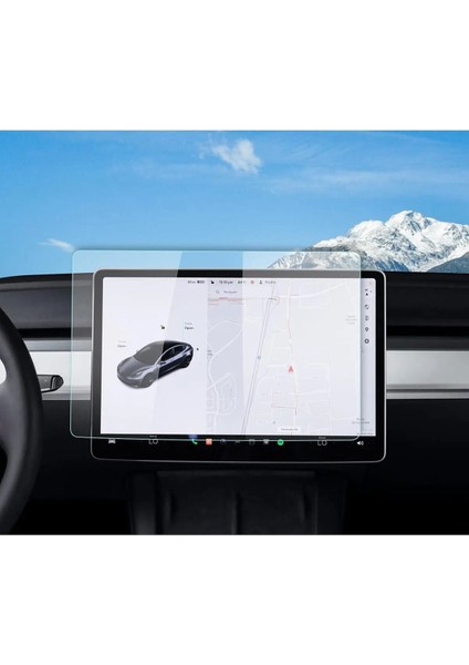 15 Inç Nano Ekran Koruyucu, Multimedya Navigasyon Uyumlu, Güçlü ve Temiz Görünüm