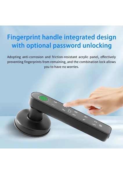 5 Fonksiyonlu (App/ıc Kart/parola/anahtar/parmak Izi) Elektronik Kapı Giriş Kilidi modelleri