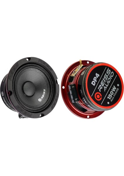 Rs-Dp4 10 cm Midrange 150W Çift Güçlü Hoparlör Seti