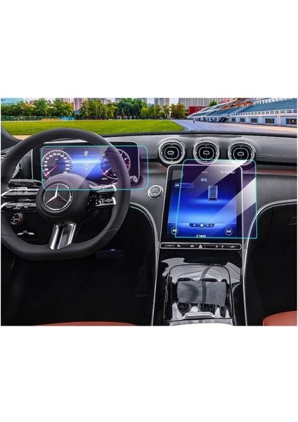2024 Uyumlu Mercedes S500 Navigasyon ve Gösterge 9h Nano Ekran Koruyucu