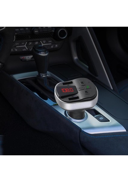 Çakmaklık Girişli Bluetooth Fm Transmitter, Usb, Aux, Tf Kart, Siyah fiyatları