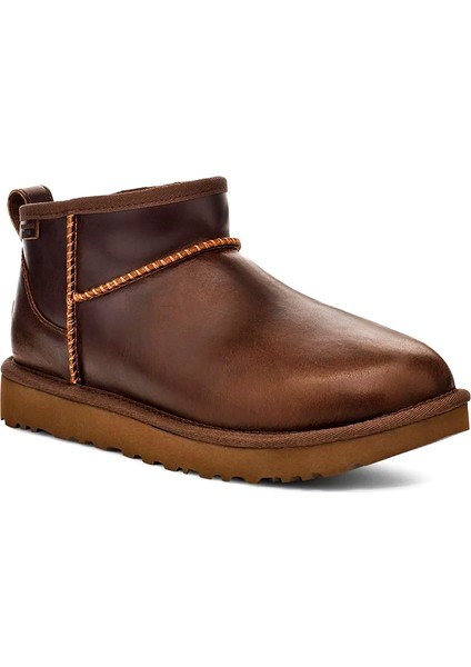 Kadın Bot 1163490 Ugg W Classıc Ultra Mını Lthr Regen Ironwood fiyatları