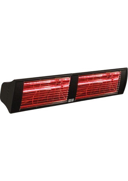 Supra 3000 Watt GSS30LG Düşük Işıklı Kumandasız Suya Dayanıklı Elektrikli İnfrared Isıtıcı-Siyah