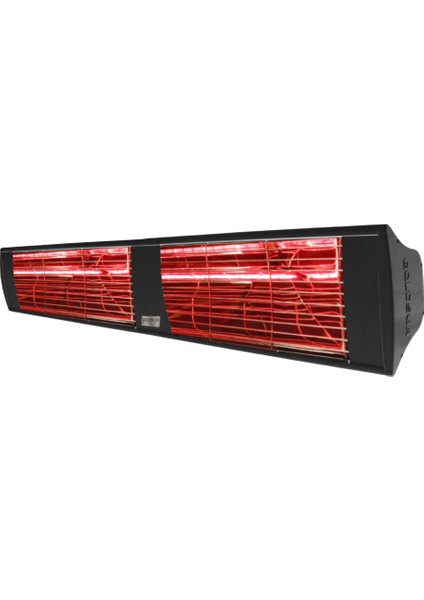 Supra 3000 Watt GSS30LG Düşük Işıklı Kumandasız Suya Dayanıklı Elektrikli İnfrared Isıtıcı-Siyah