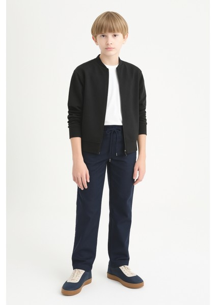 Erkek Çocuk Beli Ipli Lastikli Okul Pantolonu AK609