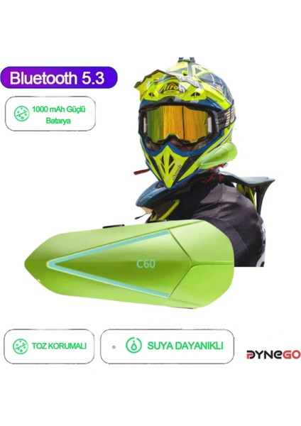 Rgb Interkomlu Bluetooth 5.3 Kask Kulaklık Set, Yeni 2025 Model