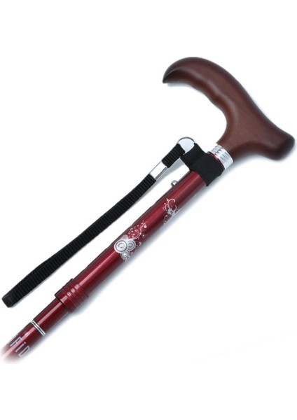 606SAW Taşlı Katlanır Baston 9030-1 Bordo Desenli modelleri