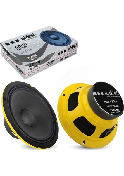 Çift 16CM Oto Midrange Hoparlör 700W Ses Sistemi Seti