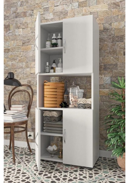 4 Kapılı Orta Bölmeli Çok Amaçlı Dolap fiyatları