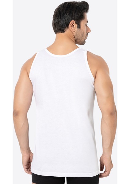 Erkek Beyaz Bambu Atlet 2'li Paket Yumuşak Esnek Ince Kumaş Nefes Alan Atlet fırsatları