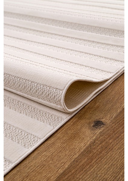 Kadife Bambu Dokuma Modern Kaymaz Salon Halısı Mutfak Halısı Koridor Halısı Yolluk Çizgi Beyaz fiyatları