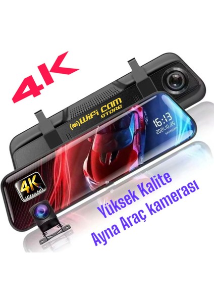 4K Yüksek Kalite Ayna Kamera, Keskin ve Net Görüntü, Güçlü Çözünürlük