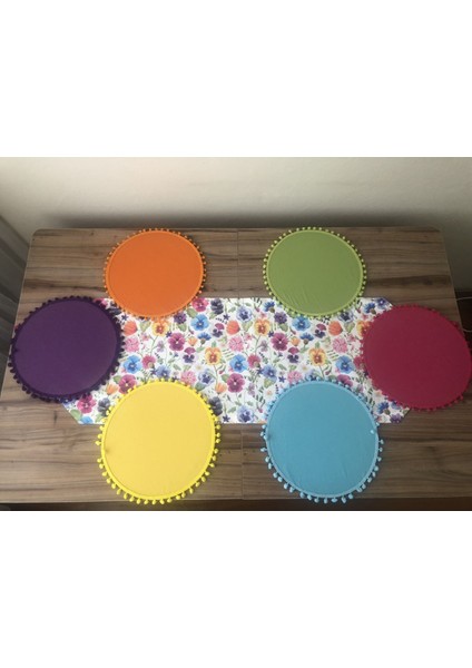 Çiçek Desenli Runner & Ponponlu Supla fiyatları