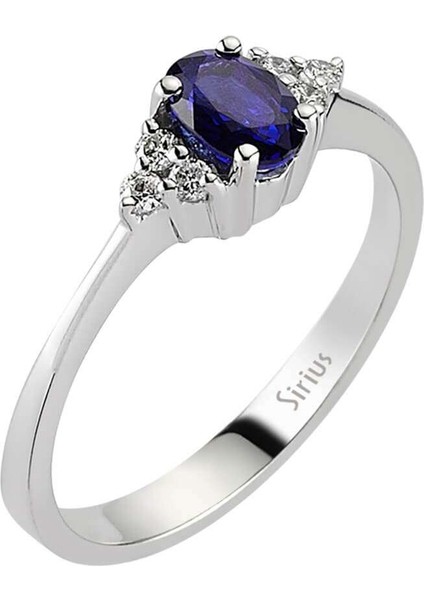 Safir Taşlı Pırlanta Yüzük 0404R0122