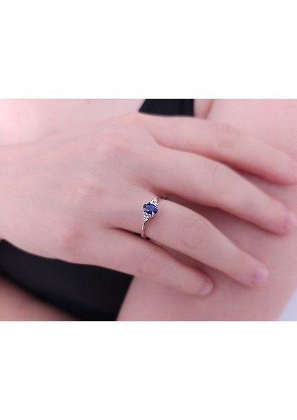 Safir Taşlı Pırlanta Yüzük 0404R0122 indirimleri