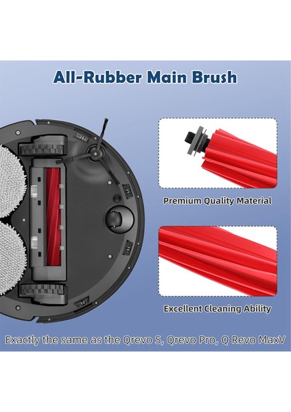 Roborock Q Revo S, Qrevo Pro, Qrevo Plus Robot Süpürge Ana Yan Fırça Hepa Filtre Paspas Pedleri Toz Torbaları Aksesuarları (Yurt Dışından) fırsatları