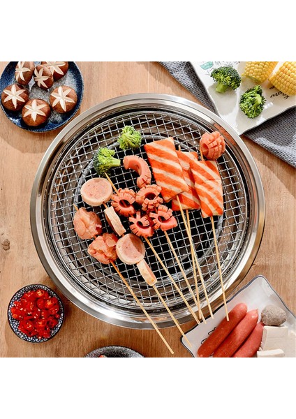 13 Inç Kore Barbekü Izgarası Çok Işlevli Kömürlü Barbekü Izgarası Taşınabilir Kömür Sobası Kamp Piknik Iç Mekan Için (Yurt Dışından) modelleri