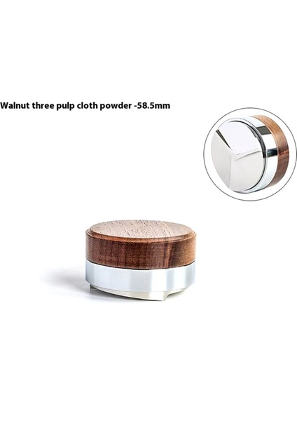 58.5mm Kahve Tamper Kahve Dağıtıcı Alet Ceviz Kapak Espresso Düzleştirici Portafilter Espresso'ya Uygun (Yurt Dışından) indirimleri