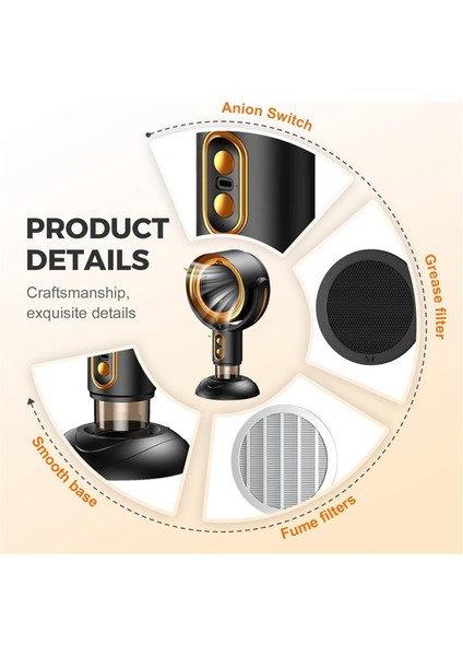 Arıtıcı Fan, Çıkarılabilir ve Yıkanabilir Filtre Taşınabilir Smokeaway Fan Duman Için, Smoke Away Arıtıcı Fan, Siyah ve Mor (Yurt Dışından) fiyatları