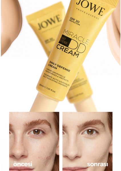 Miracle DD Cream Renk Düzeltici Krem Tüm Cilt Tipleri İçin SPF30 30 ml modelleri