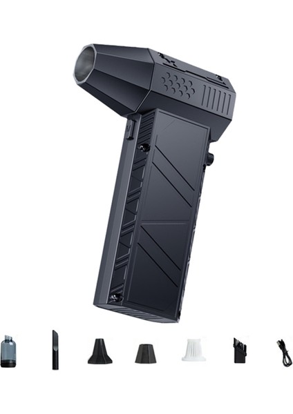 Mini X6 Şiddetli Fan Güçlü Fan Elektrikli Süpürge 140000RPM Fırçasız Turbo Jet Fan Ev Dış Mekan Elektrikli El Aletleri Için (Yurt Dışından)