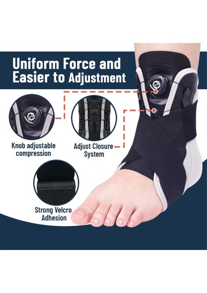 Ayak Bileği Desteği Ayarlanabilir Topuz Maksimum Metal Ayak Bileği Desteği Burkulmuş Ayak Bileği, Tendinit, Aşil Için (Yurt Dışından) fiyatları