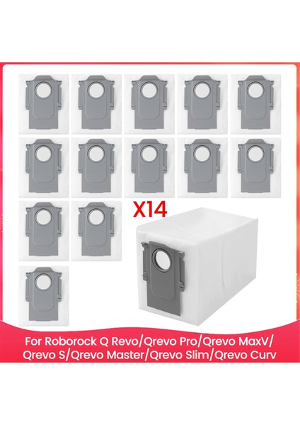 Roborock Q Revo/qrevo Pro/qrevo Maxv/qrevo S/qrevo Master/qrevo Slim/qrevo Curv Parçaları Için Elektrikli Süpürge Torbaları (Yurt Dışından)